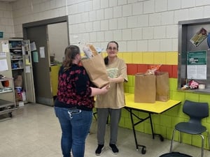 Ms. Burney Food volunteer